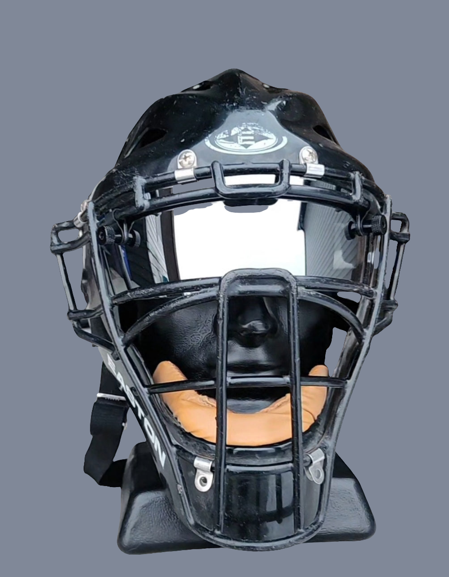 can.a football.helmet visor.fit a catchers.helmet Easton The Natural Catchers Catchers Mask Visor